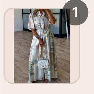 Talulah Postcard Floral Patchwork Dress